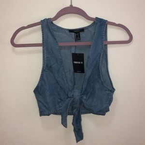 Denim Crop Top